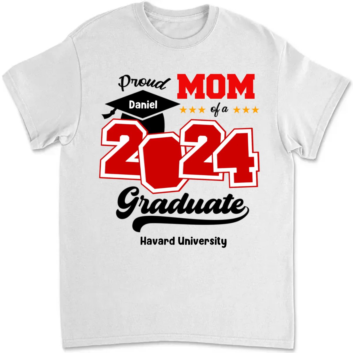 Graduation - Proud Family Of A Class Of 2024 Graduate Senior - Personalized Unisex T - shirt - Makezbright Gifts