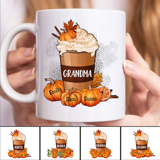 Grandma - Pumpkin Spice Latte - Personalized Mug - Makezbright Gifts