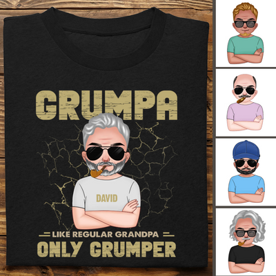 Grandpa - Grumpa Grumper - Personalized Unisex T-Shirt