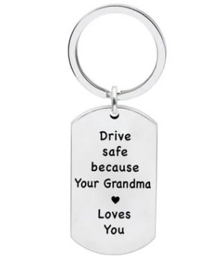 Have Fun, Be Safe, Make Good Choices and Call Your Grandma/Grandpa Keychain - Makezbright Gifts