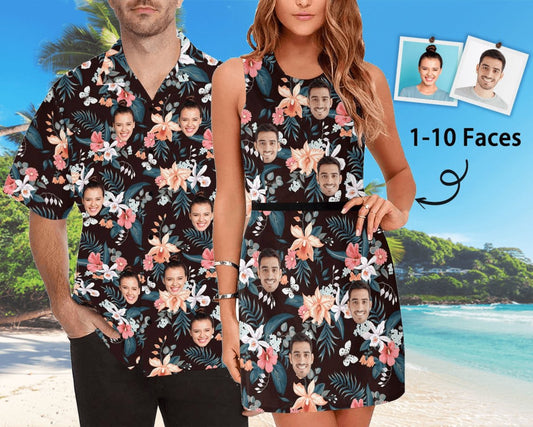 Hawaii - Custom Face Hawaiian Shirts - Personalized Short (LH7) - Makezbright Gifts