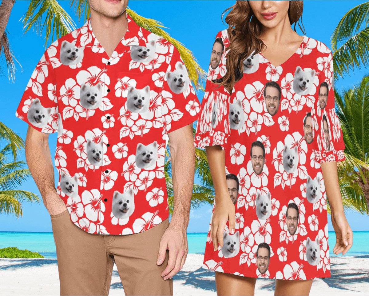 Hawaii - Custom Face Hawaiian Shirts - Personalized Short (LH8) - Makezbright Gifts