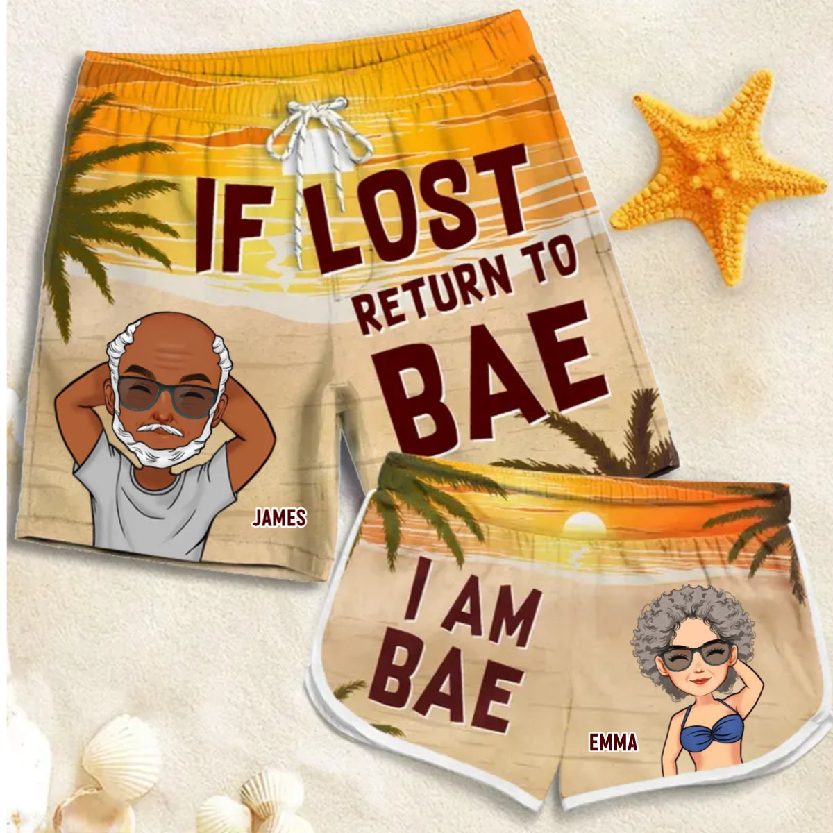 Hawaii - If Lost Return To Bae - Personalized Short - Makezbright Gifts