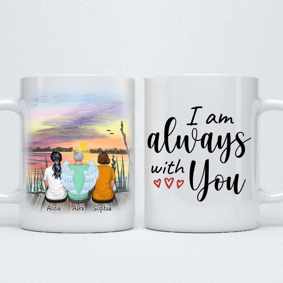 I Am Always With You - Personalized Mug (Bright) - Makezbright Gifts