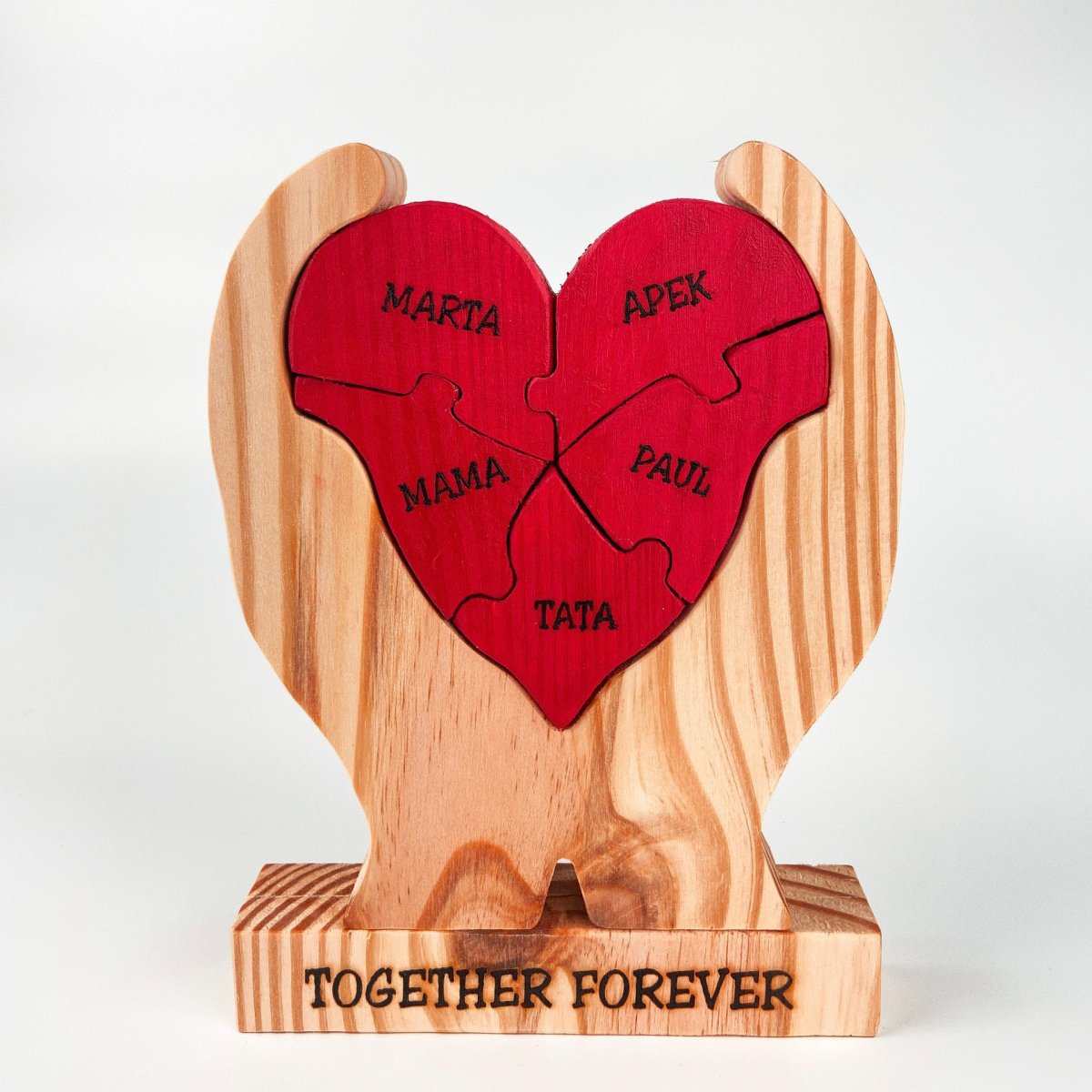 MakeZBright Wood Heart - V2 - Makezbright Gifts