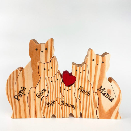 MakeZBright Wooden Cats - Makezbright Gifts