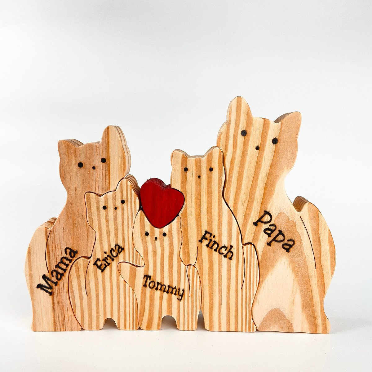 MakeZBright Wooden Cats - Makezbright Gifts