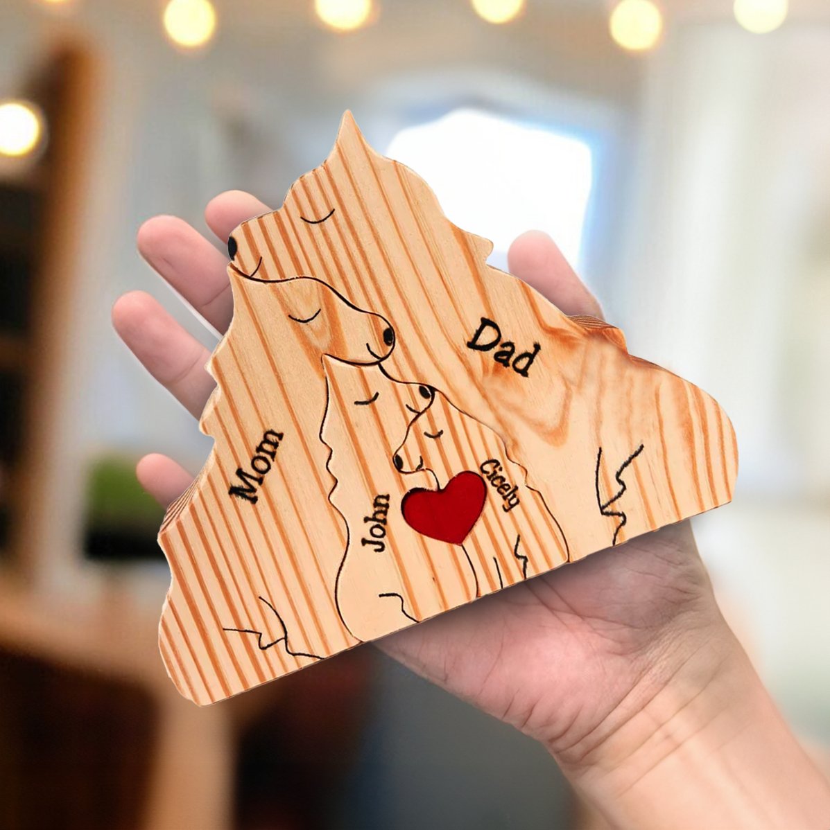 MakeZBright Wooden Wolf / Dog - Makezbright Gifts