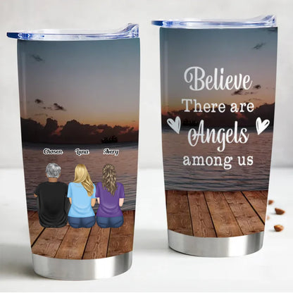 Memorial Gift - Although You Cannot See Us We Are Always With You - Personalized Tumbler - Makezbright Gifts