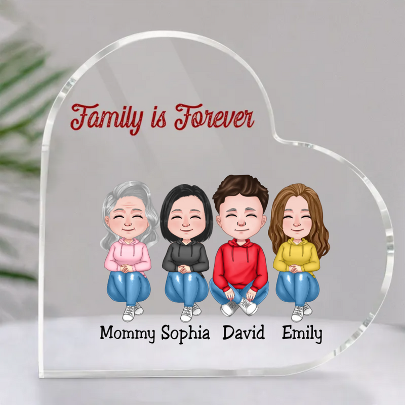 Family - Family Is Forever - Personalized Acrylic Plaque (Ver. 2)