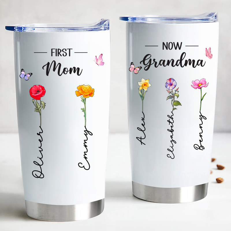 Personalized 20oz Grandma - First Mom Forever Tumbler