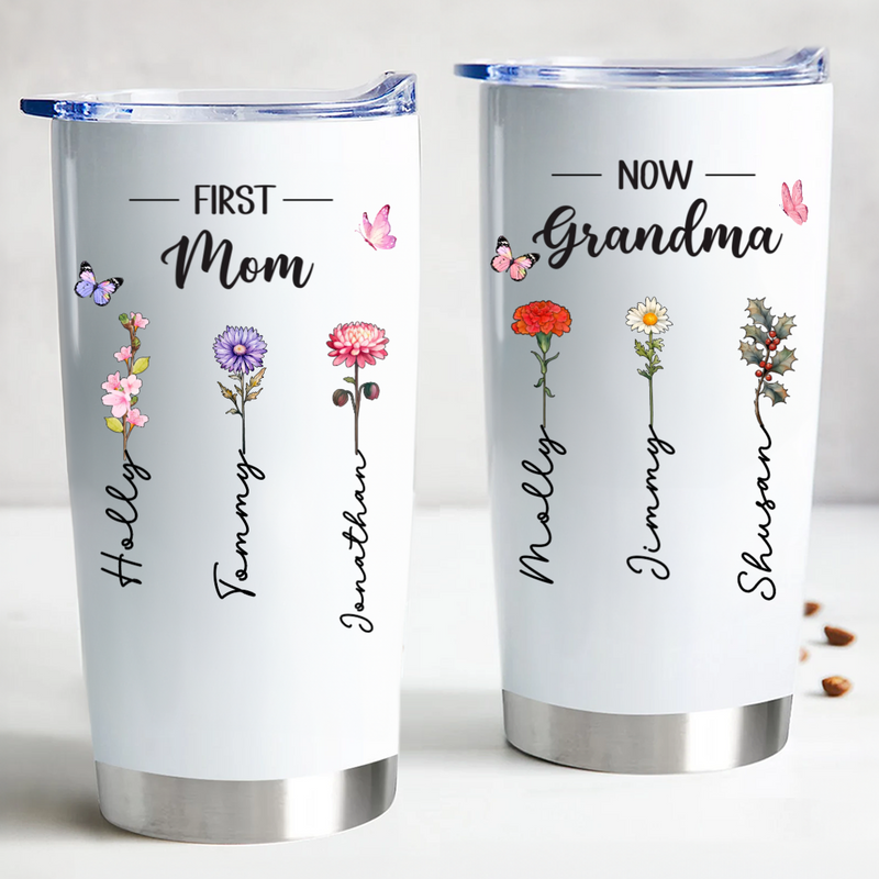 Personalized 20oz Grandma - First Mom Forever Tumbler