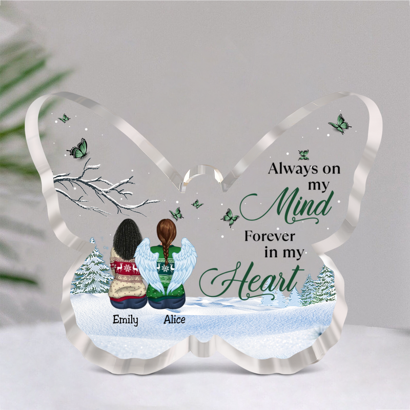 Family - Always On My Mind, Forever In My Heart - Personalized Acrylic Plaque (NM)
