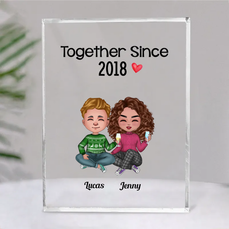 Couple - Together Since - Personalized Acrylic Plaque (SA)