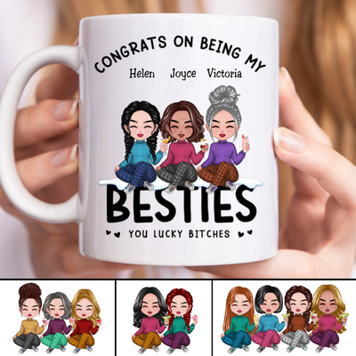 Besties - Congrats On Being My Besties - Personalized Mug (LH)