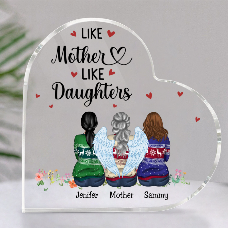 Family - Like Mother Like Daughter - Personalized Acrylic Plaque (Ver. 2)