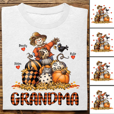 Grandma - Grandma Fall - Personalized T-Shirt