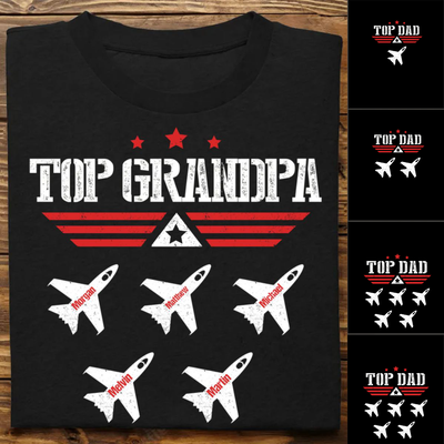 Father - Personalized Gift Top Grandpa/Dad - Personalized T-shirt (TT)