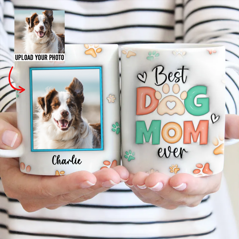 Pet Lovers - Custom Photo Love Me Love My Dog - Personalized Mug (II)