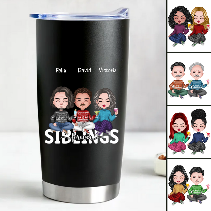 Siblings Forever Stainless Steel Tumbler - Hot & Cold Insulated (LH)