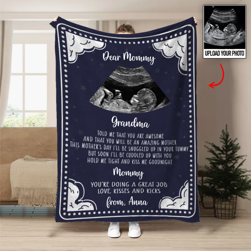 Family - Custom Photo Hold Me Close To You - Personalized Blanket