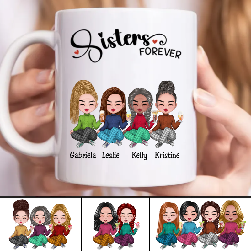 Sisters Forever - Personalized Mug (L)