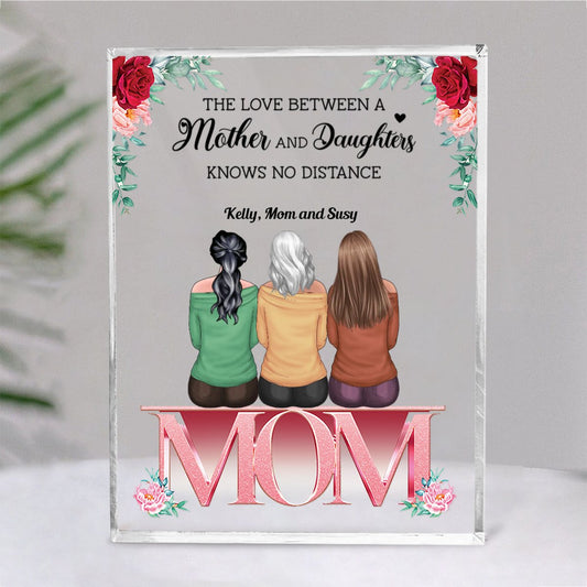 Mother And Daughter - Personalized Acrylic Plaque - Birthday Gift Mother's Day Gift For Mom, Daughters - Makezbright Gifts