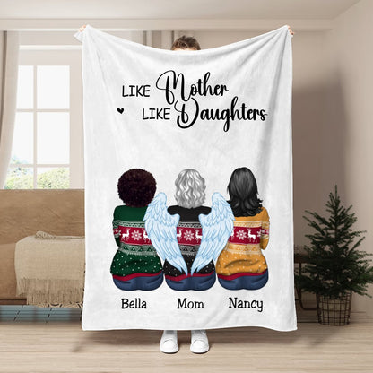 Mother - Like Mother Like Daughters - Personalized Blanket (BU) - Makezbright Gifts