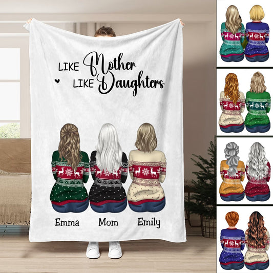 Mother - Like Mother Like Daughters - Personalized Blanket (BU) - Makezbright Gifts