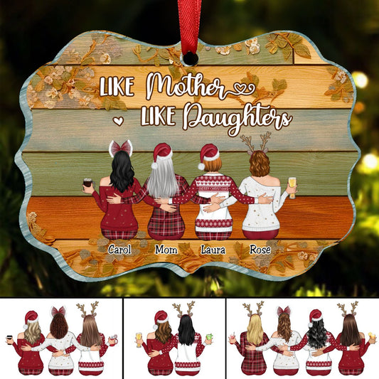 Mother - Like Mother Like Daughters - Personalized Ornament (QH) - Makezbright Gifts