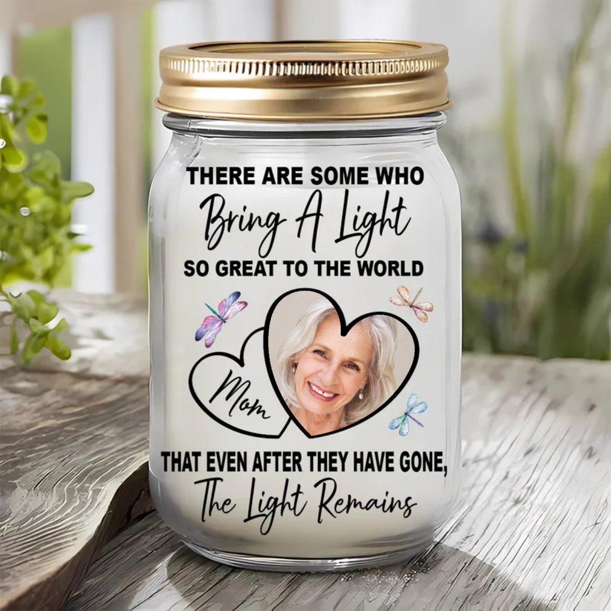 Mother - There Are Some Who Bring A Light To The World - Personalized Jar Light - Makezbright Gifts