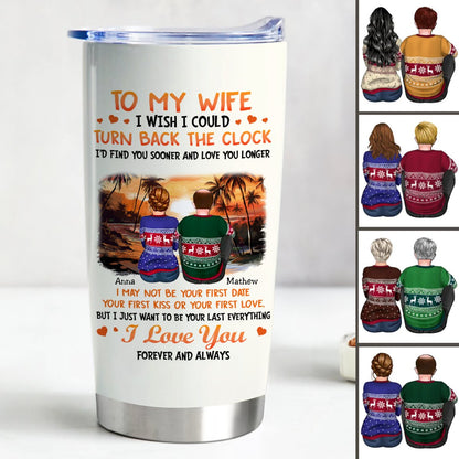 Personalized 20oz Stainless Steel Tumbler for My Beloved Wife - Makezbright Gifts