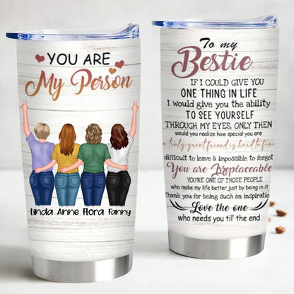 Personalized 20oz Tumbler for Your Best Friend - Keeps Drinks Hot or Cold - Makezbright Gifts