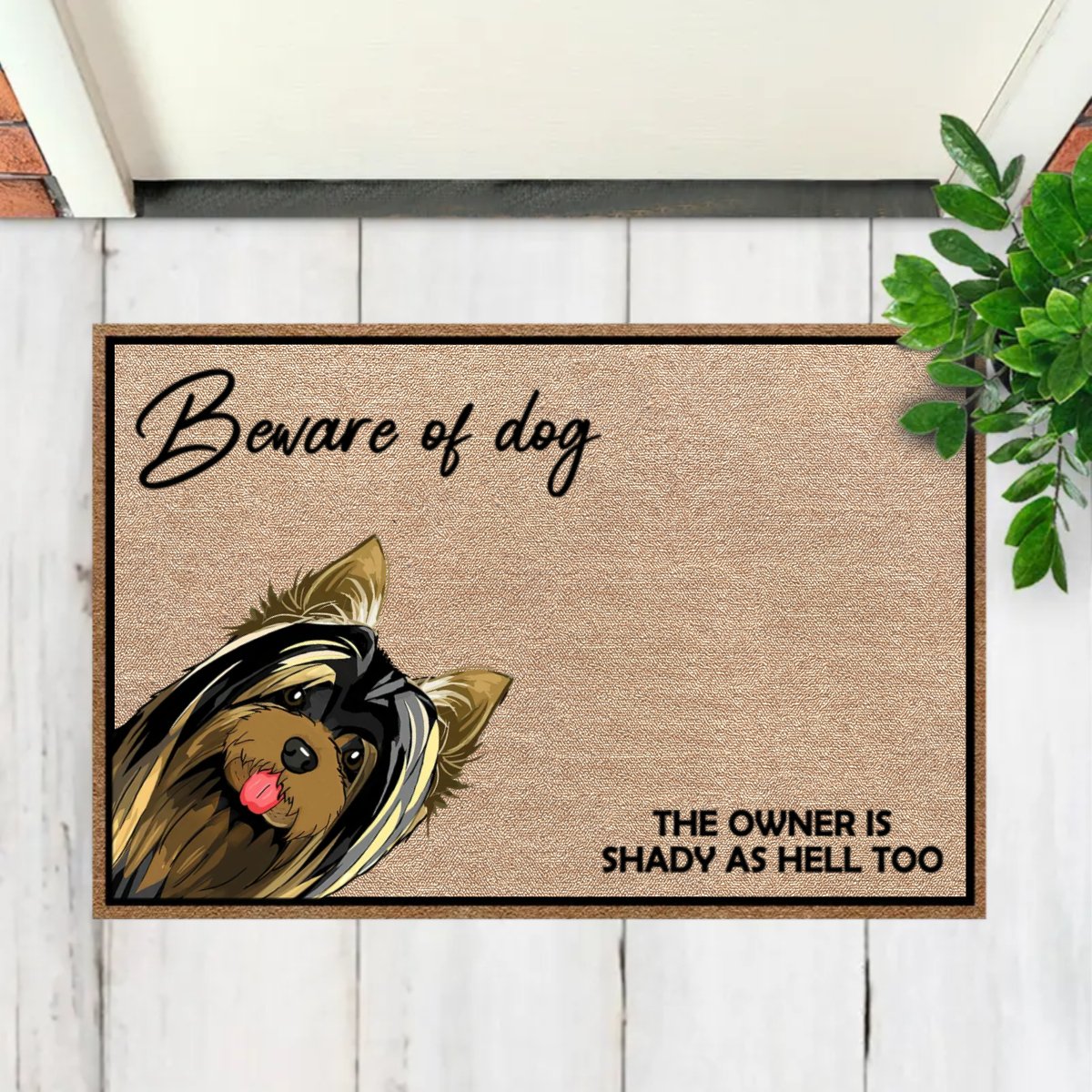 Pet Lovers - Beware Of Dogs And Cats - Personalized Doormat (NM) - Makezbright Gifts