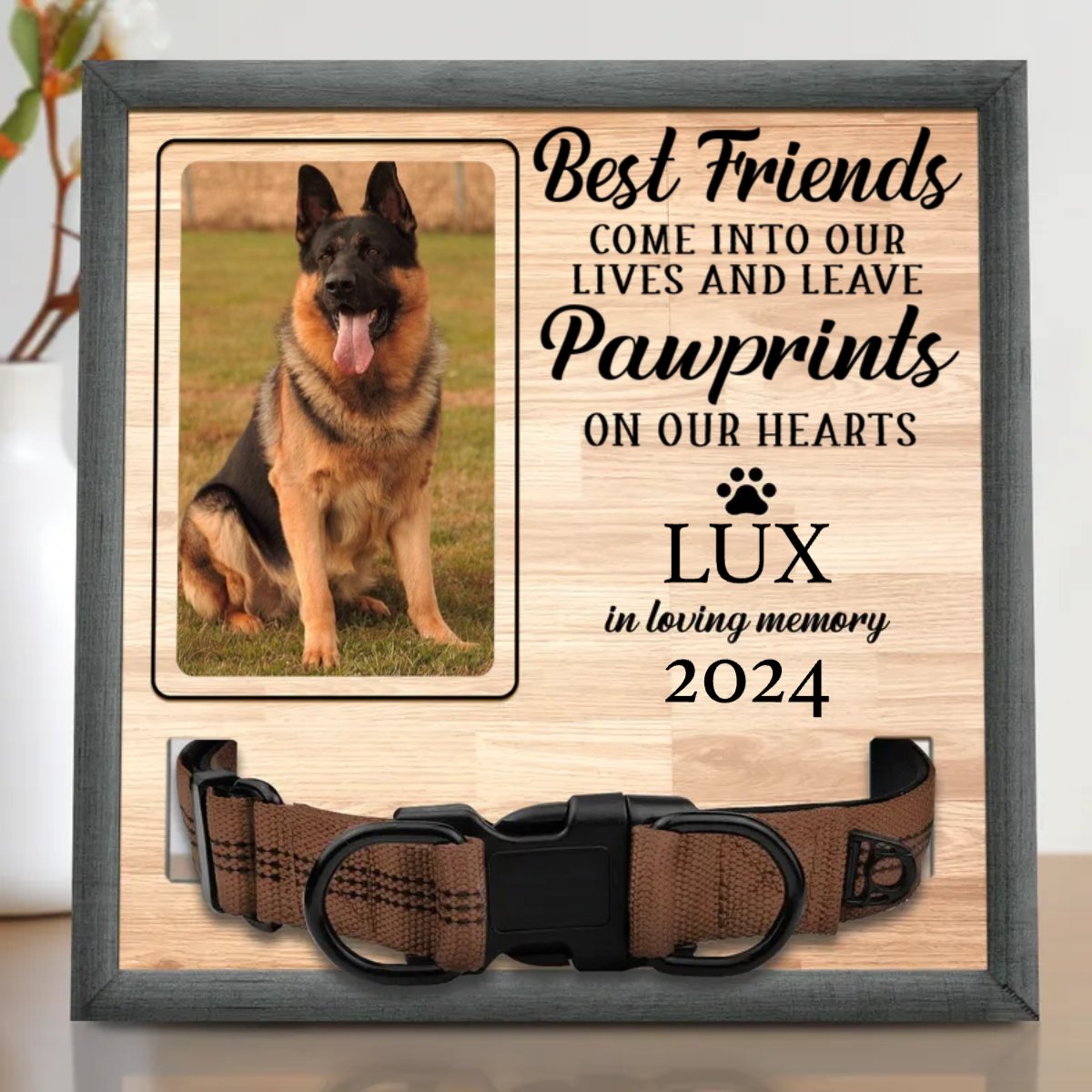 Pet Lovers - Custom Photo My Hardest Goodbye - Personalized Pet Loss Sign (HJ) - Makezbright Gifts