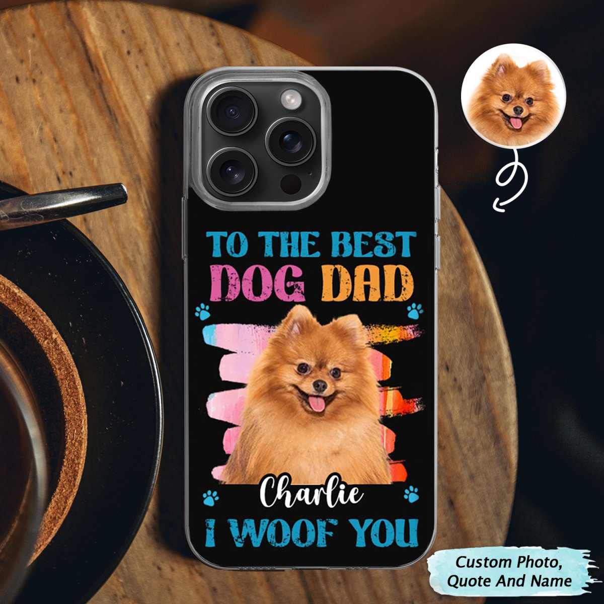 Pet Lovers - To The Best Cat Dog Mom Dad - Personalized Phone Case - Makezbright Gifts