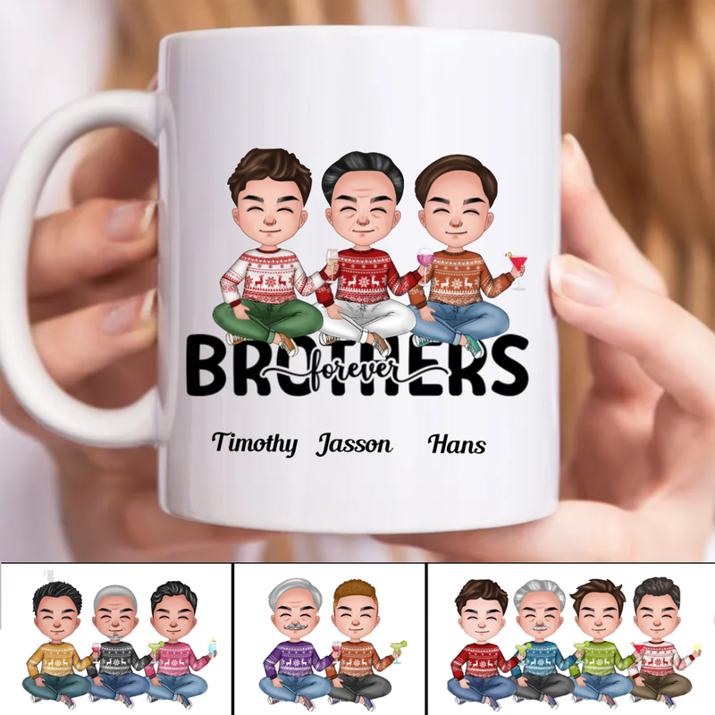 Brothers Forever - Personalized Mug