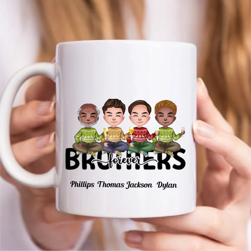 Brothers Forever - Personalized Mug