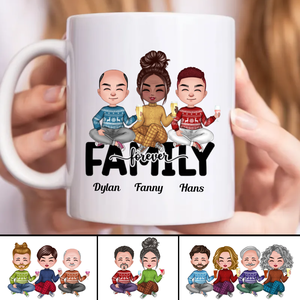 Discover Family - Family Forever - Personalized Mug