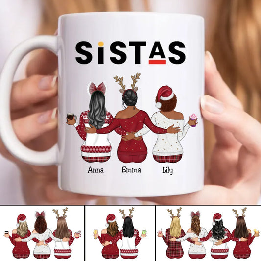 Sisters - Sistas - Personalized Mug - Makezbright Gifts