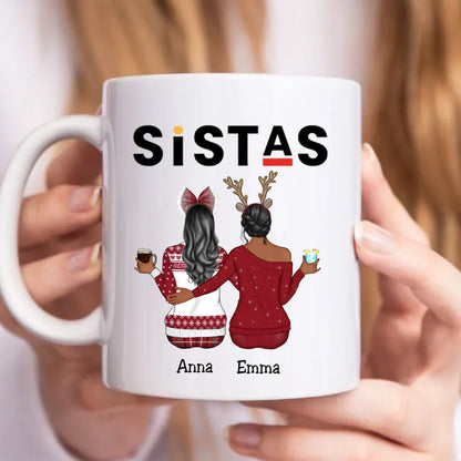 Sisters - Sistas - Personalized Mug - Makezbright Gifts