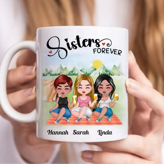 Sisters - Sisters Forever - Personalized Mug (AA) - Makezbright Gifts