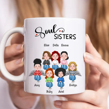 Sisters - Soul Sisters - Personalized Mug - Makezbright Gifts