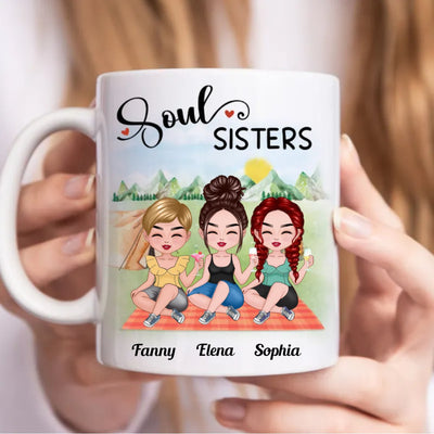 Sisters - Soul Sisters - Personalized Mug (AA) - Makezbright Gifts
