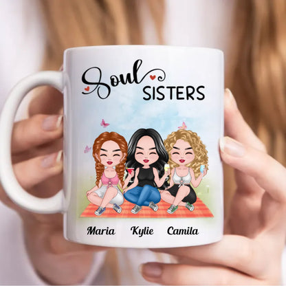 Sisters - Soul Sisters - Personalized Mug (BB) - Makezbright Gifts