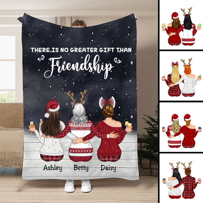 Sisters - There Is No Greater Gift Than Friendship - Personalized Blanket (QH) - Makezbright Gifts