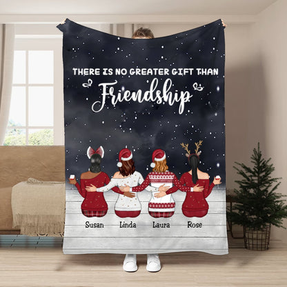 Sisters - There Is No Greater Gift Than Friendship - Personalized Blanket (QH) - Makezbright Gifts