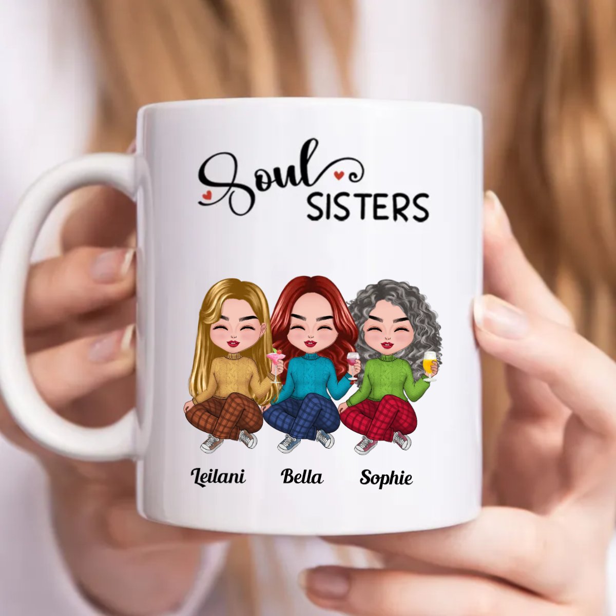 Soul Sisters - Personalized Mug - Makezbright Gifts