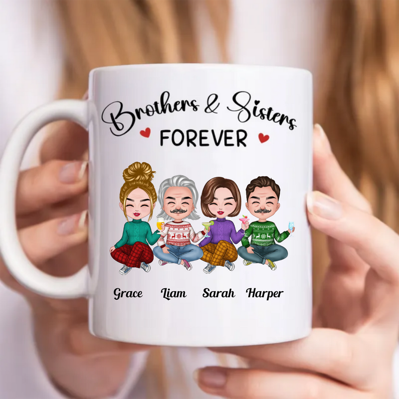 Family - Brothers & Sisters Forever - Personalized Mug (SA)