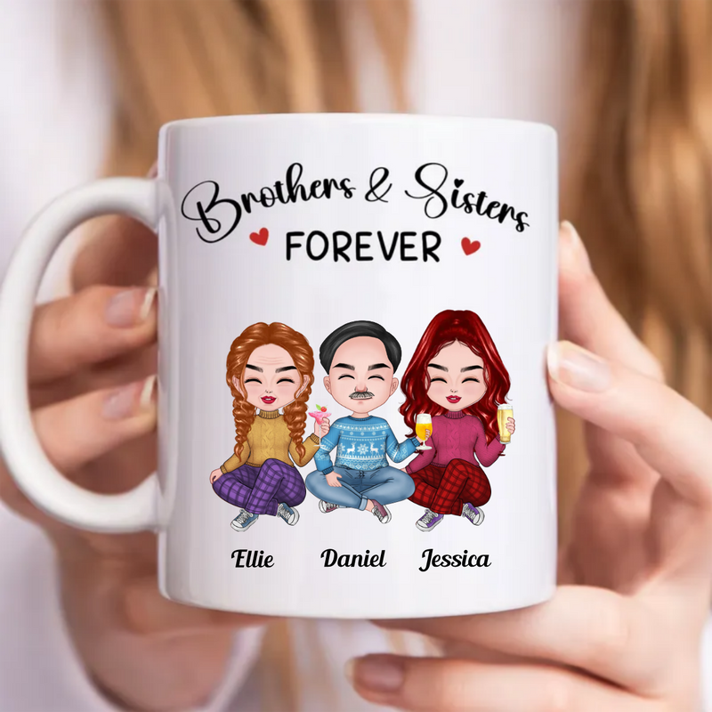 Family - Brothers & Sisters Forever - Personalized Mug (SA)